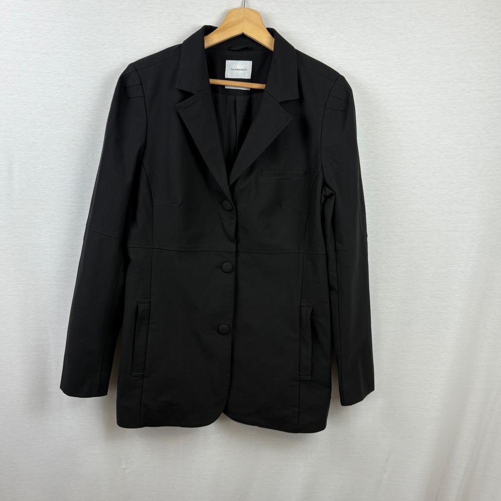 7 DIAMONDS INFINITY Black Blazer Jacket Womens Size Medium Business Casual
